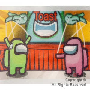 LAMINA COMESTIBLE AMONG US P/TORTAS 27CM x 21CM x 1